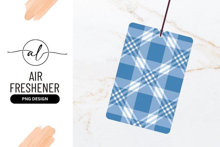 Blue And White Plaid Fabric Design Pattern