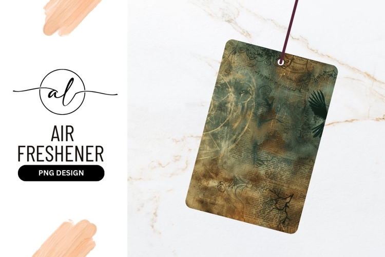 Vintage Grunge Background with Birds Script and Ornamental