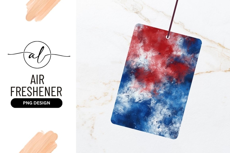 Abstract Red White and Blue Brushstrokes Texture Background