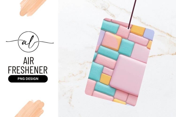 Pastel Colors Rounded Rectangle Blocks Background