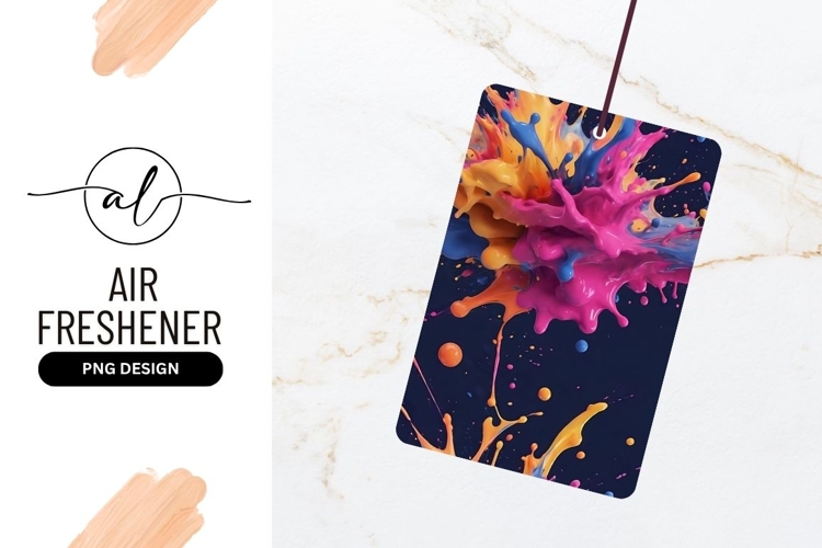 Colorful Paint Splash Abstract Design Background Image