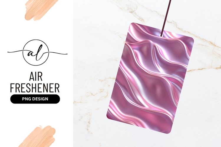 Iridescent Pink Wavy Surface Background Texture