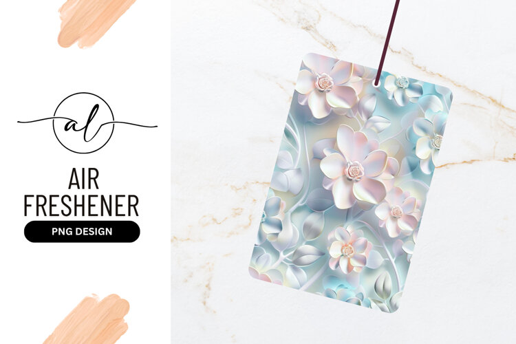 Elegant Floral Pattern For Air Freshener Design example image 1