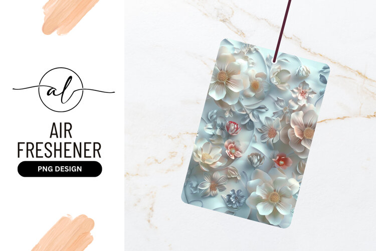 Elegant Floral Arrangement For Air Freshener Packaging example image 1