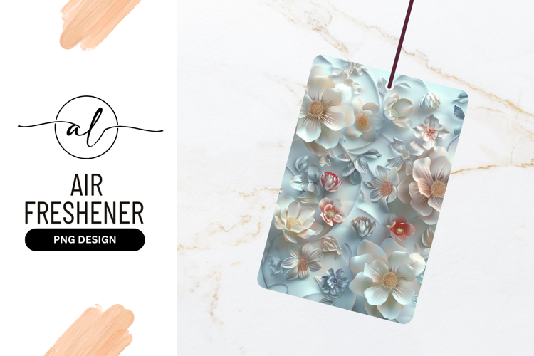 Elegant Floral Arrangement For Air Freshener Packaging