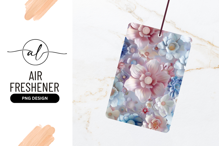 Pastel Floral Arrangement Elegant Air Freshener Design