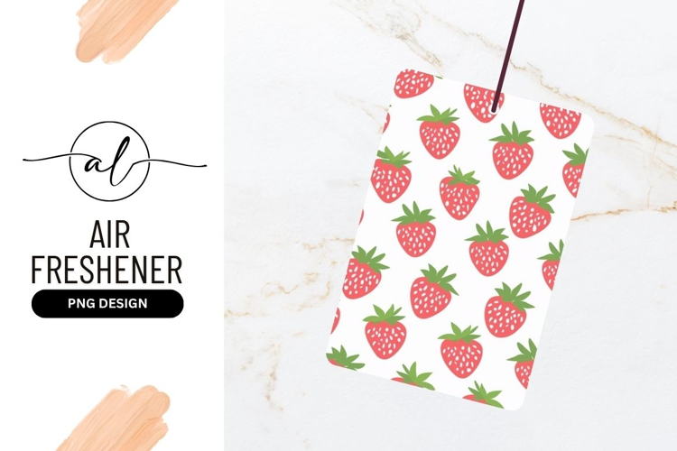 Repeating Pattern of Red Strawberries with Green Leaves