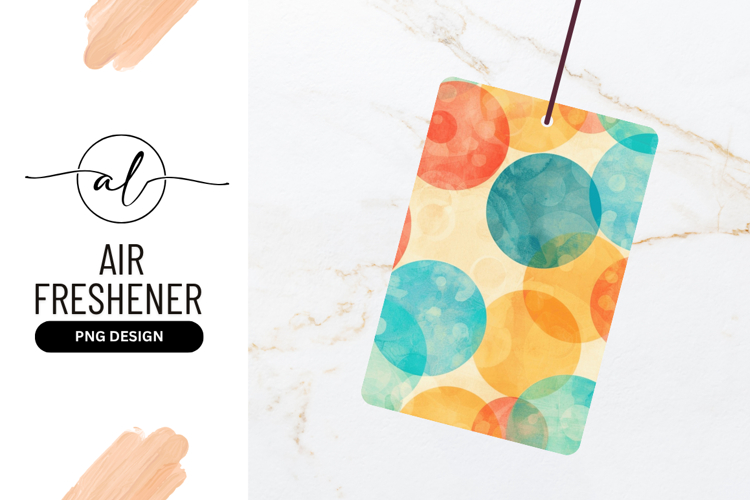 Colorful Overlapping Circles Illustration in Orange Teal