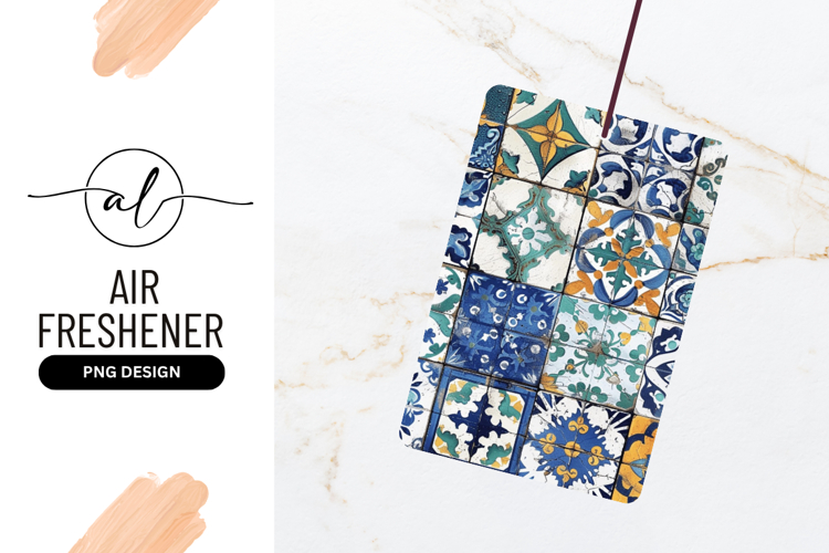 Decorative Ceramic Tiles with Floral and Geometric Patterns