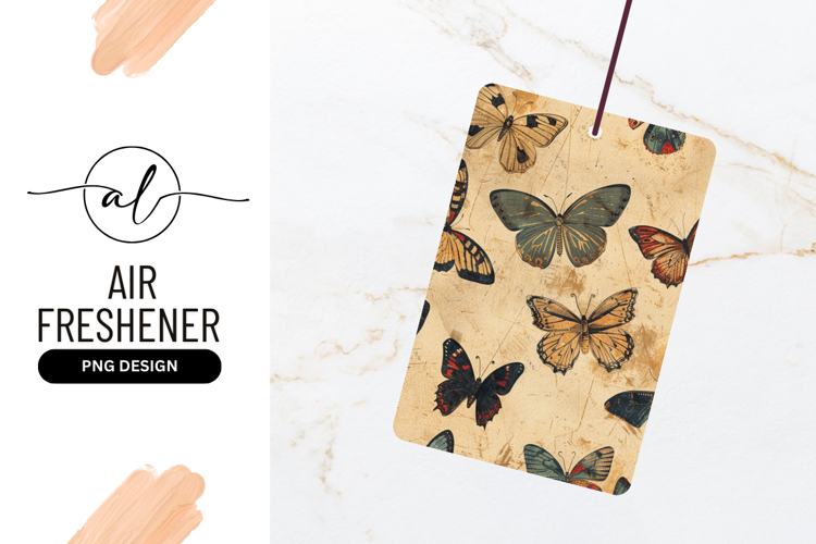 Antique Butterfly Pattern Illustration Background