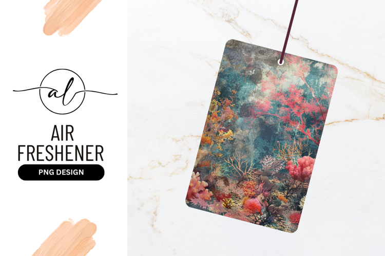Colorful Abstract Coral Reef Pattern Illustration