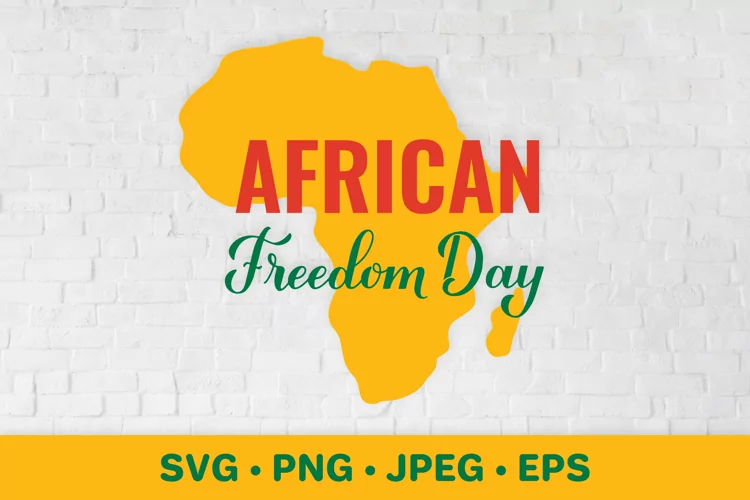 African Freedom Day. Africa SVG