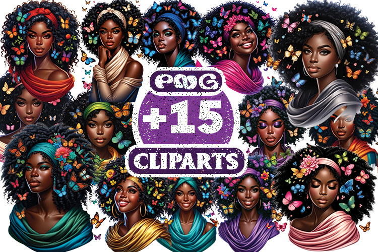 African American Woman Clipart Image 19