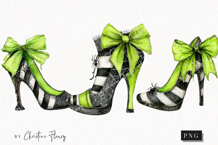 Whimsical Afterlife Heels | Halloween PNG
