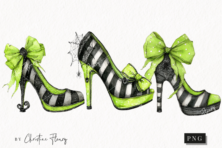 Whimsical Afterlife Heels | Halloween PNG