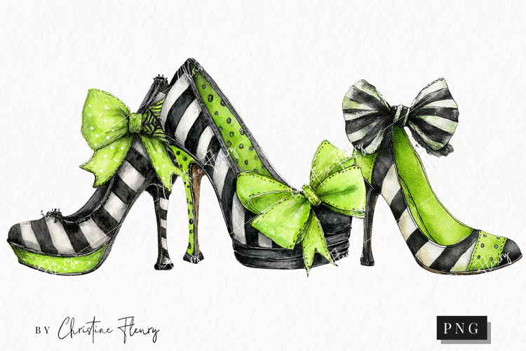 Whimsical Afterlife Heels | Halloween PNG