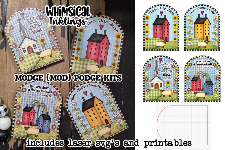 A House is Built Modge Podge SVGs and Printables