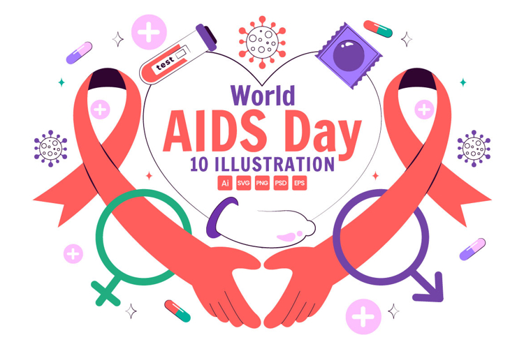 10 World AIDS Day Illustration