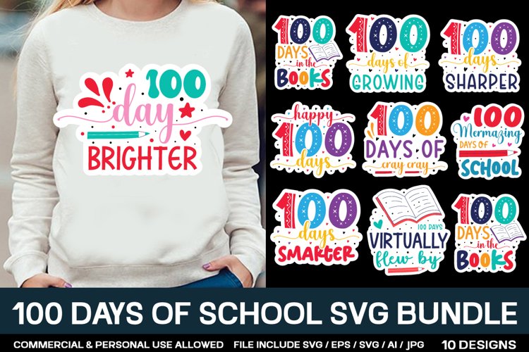 100 Days SVGs Image 13
