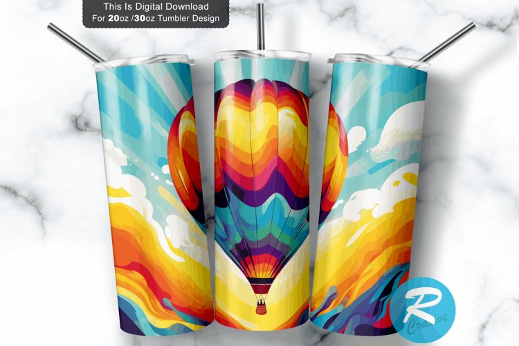Air Balloon Rainbow 20oz/30oz Skinny Tumbler