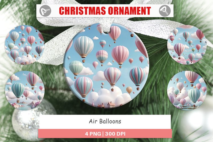 Christmas Ornaments Air Balloons