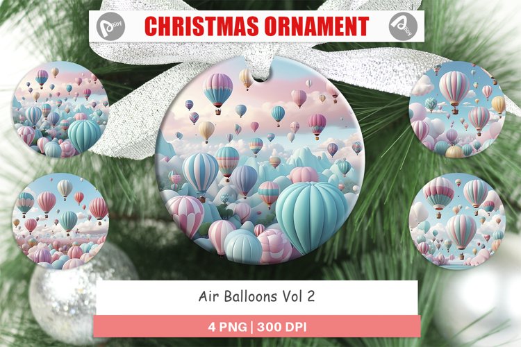 Christmas Ornaments Air Balloons