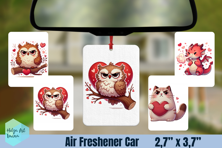 Air Freshener Car | Valentines sublimation