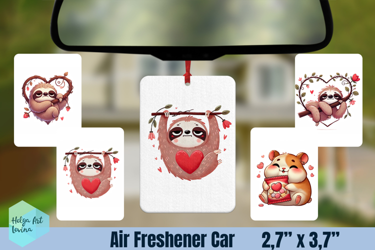 Air Freshener Car | Valentines sublimation