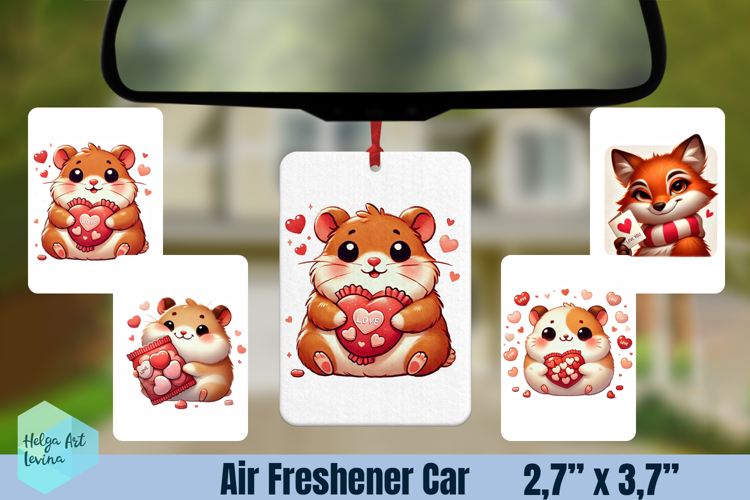 Air Freshener Car | Valentines sublimation