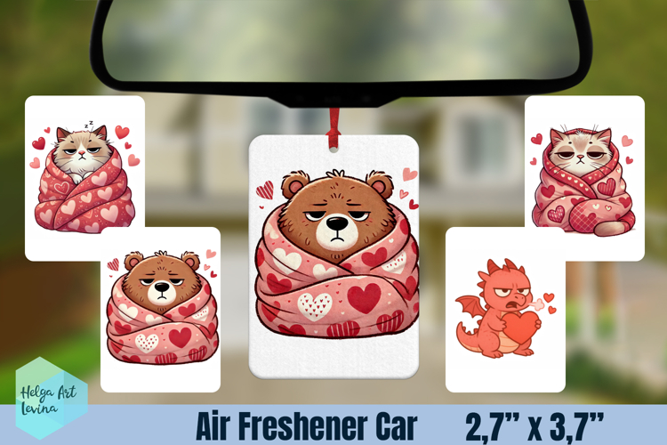 Air Freshener Car | Valentines sublimation