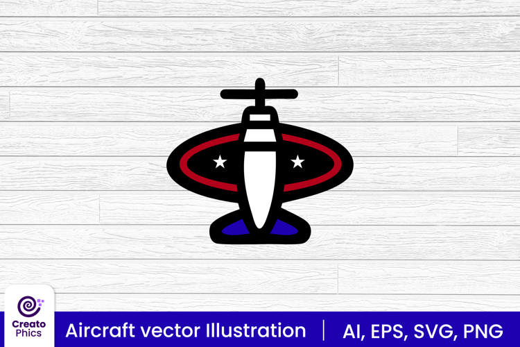 Aircraft vector illustration | airplane clipart SVG