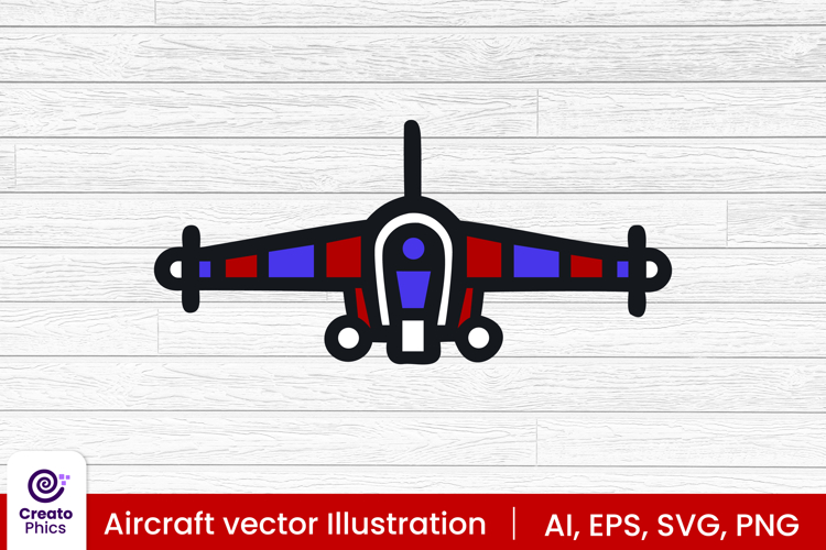 Aircraft vector illustration | airplane clipart SVG