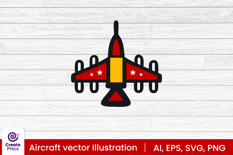 Aircraft vector illustration | airplane clipart SVG