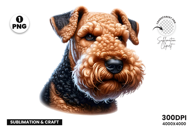 airedale terrier clipart, airedale png, dog clipart, dog png, sublimation design, happy dog art, pet clipart, animal png, dog lover gift, printable clipart
