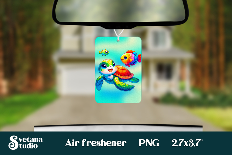 Cute sea turtle car air freshener | Air freshener PNG