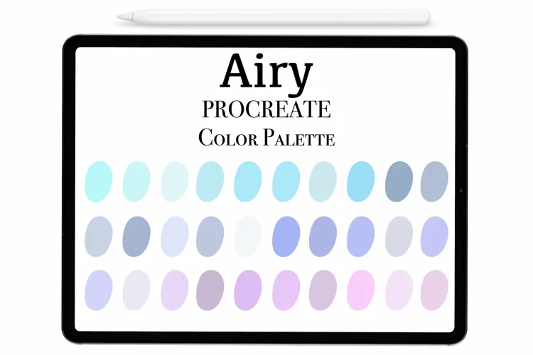 Airy Procreate Palette - Procreate Color palette