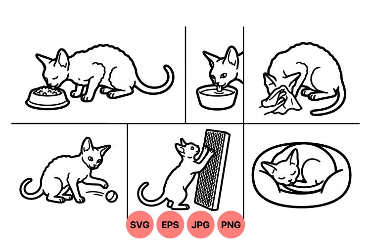 Cute Cat Clipart Image 11