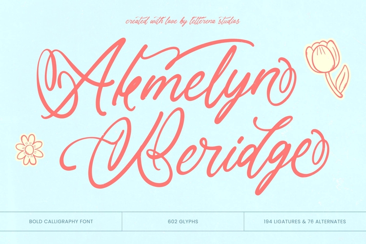 Akmelyn Beridge - Bold Calligraphy Font