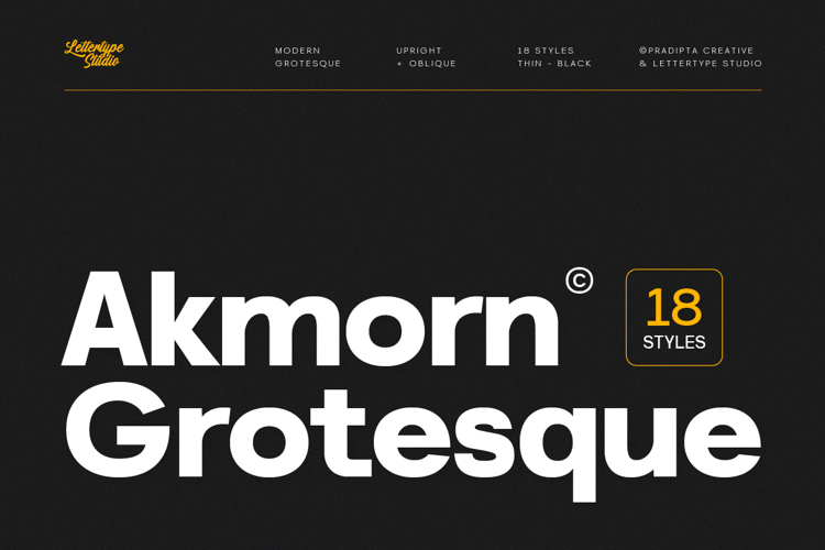 Akmorn Grotesque Modern Sans Serif Family