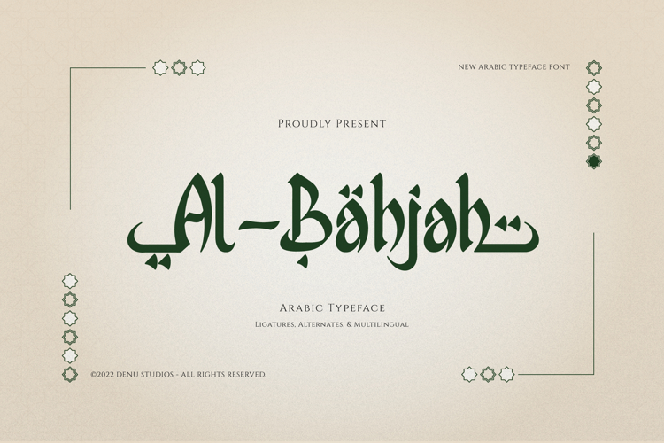 Al Bahjah | Arabic Typeface