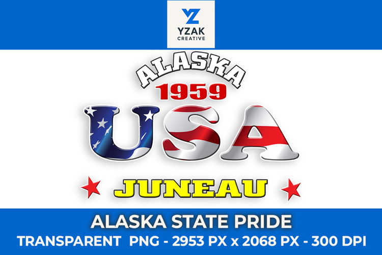Alaska State Pride Graphic Design