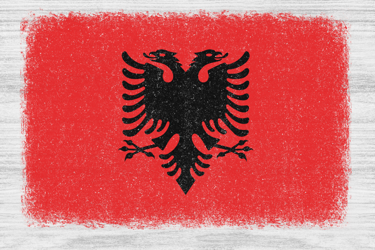 Albania flag PNG, Sublimation Designs for Shirts, Mugs