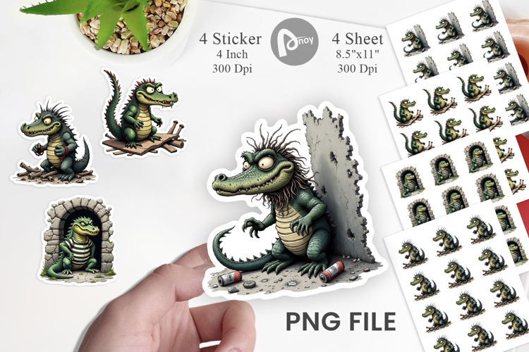 Alcatraz Gator Sticker