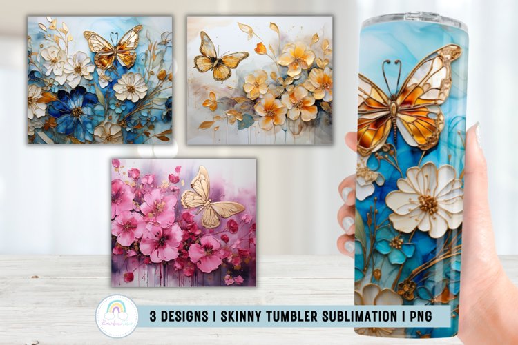 Alcohol Ink Tumbler Wrap Image 15