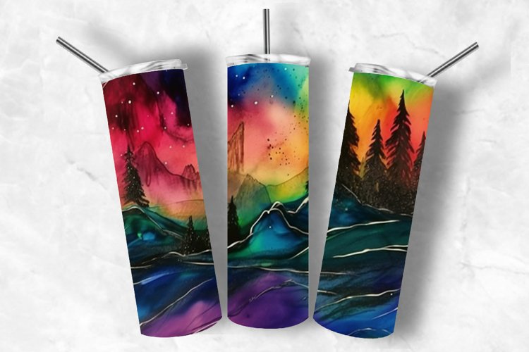 Alcohol Ink Tumbler Wrap Image 10