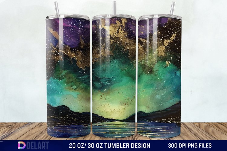 Alcohol Ink Tumbler Wrap Image 12