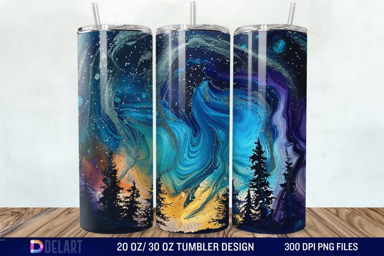 Alcohol Ink Tumbler Wrap Image 15
