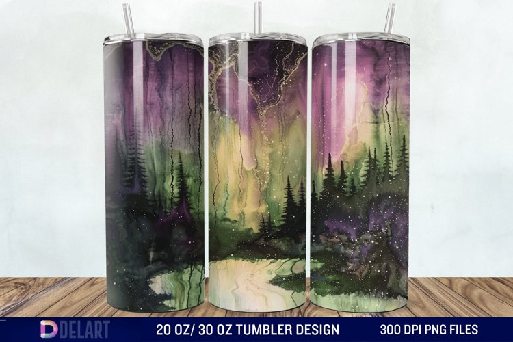 Alcohol Ink Tumbler Wrap Image 13