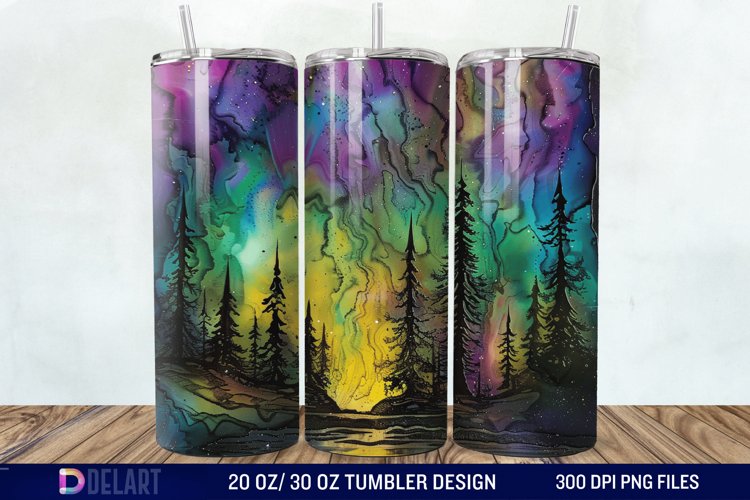 Alcohol Ink Tumbler Wrap Image 22