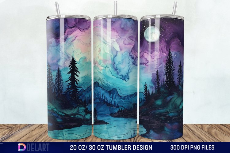 Alcohol Ink Tumbler Wrap Image 7